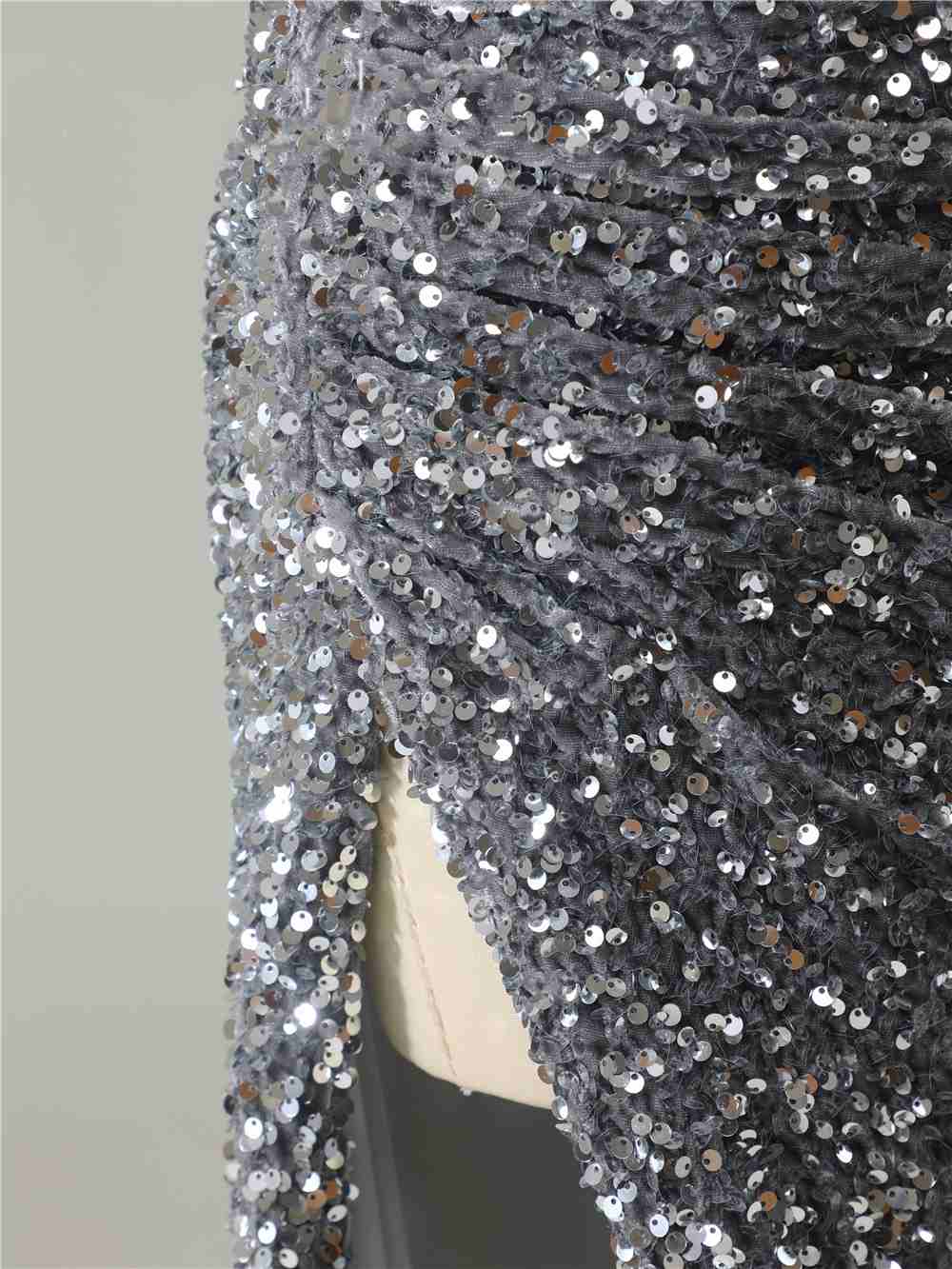 Mermaid Strapless Split Prom Dress With Detachable Sleeves