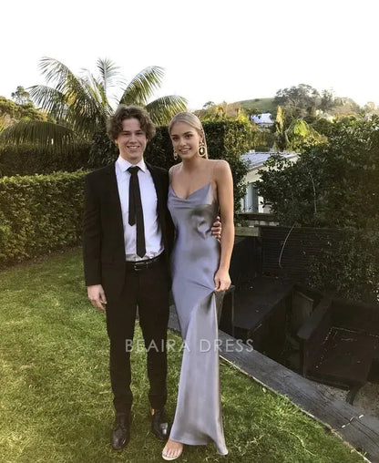 Beaira Elegant Sexy Prom Dresses Sheath Long Evening Dresses Spaghetti Straps Long Prom Dress formal wear dresses