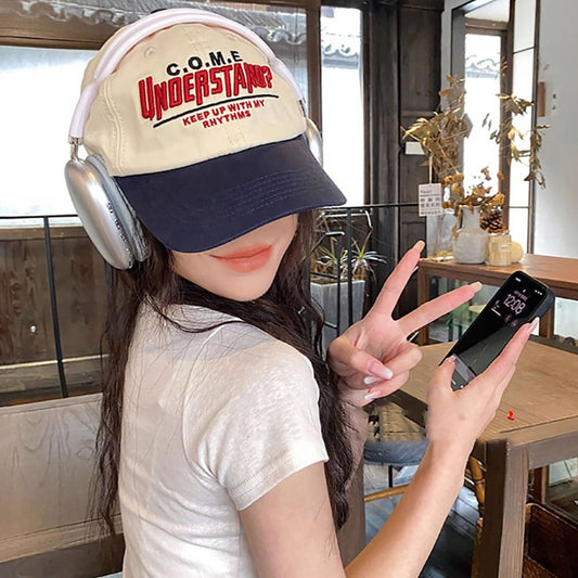 Beaira Face Smaller Baseball Cap INS Style Sun Protection Letter Embroidered Sun Hat Hip Hop Hat Couples