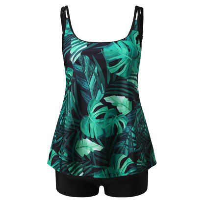 Beaira Tankini Swimsuits For Women Summer Two Piece Bathing Suits Print Sling Swim Tank Top With Shorts Beach Swimwear