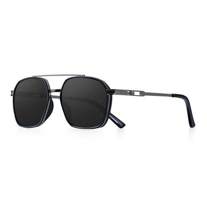 Beaira Polygon Polarized Sunglasses Men Outdoor Fishing Pilot Sun Glasses Male Vintage Retro Punk Shades Female UV Protection