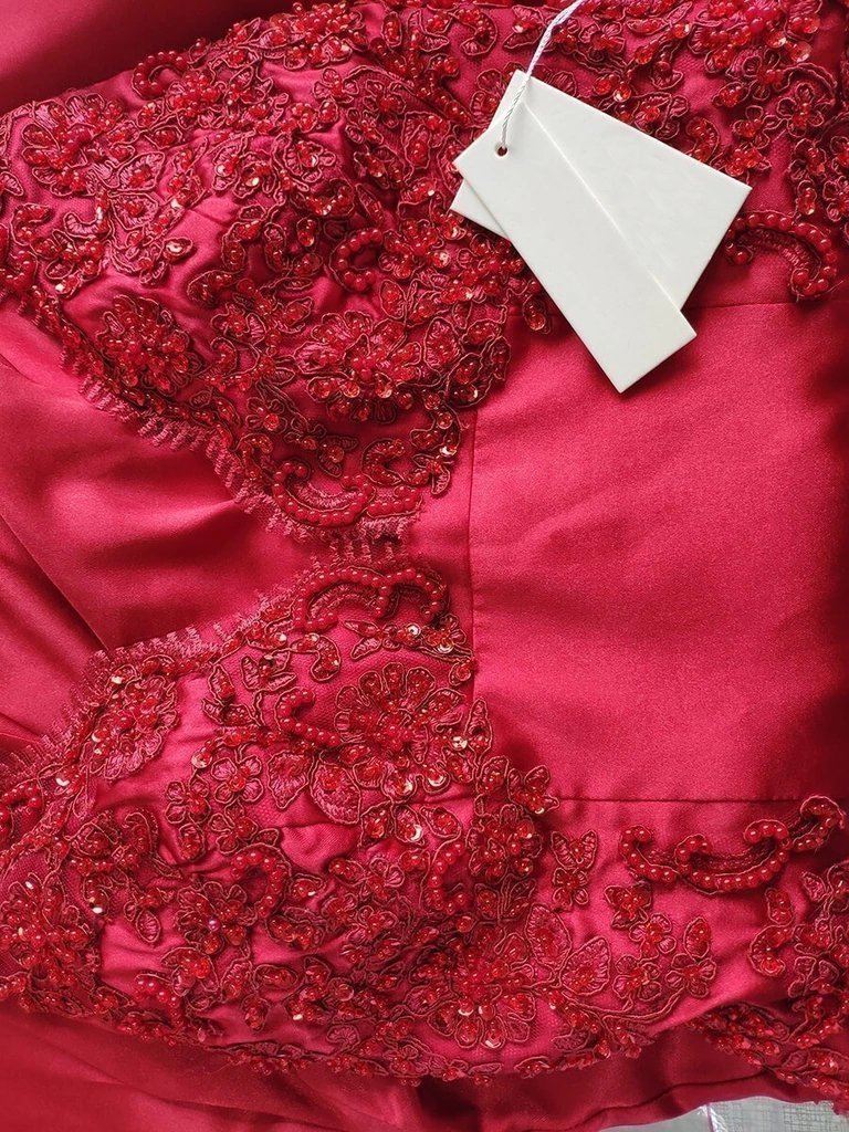 V Neck Satin Prom Dresses Lace Criss Cross Mermaid Evening Dresses