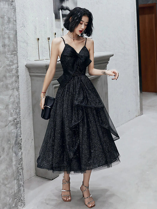 Sparkle Short Sequins Cocktail Dress V Neck Tulle Backless Homecoming Dresses
