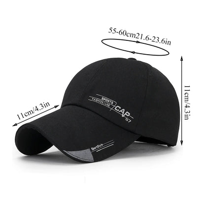 Beaira Unisex Simple Baseball Cap Sports Cap Spring and Summer Outdoor Sun Hat Adjustable Hip-Hop Hats for Men Women Sunscreen Hat