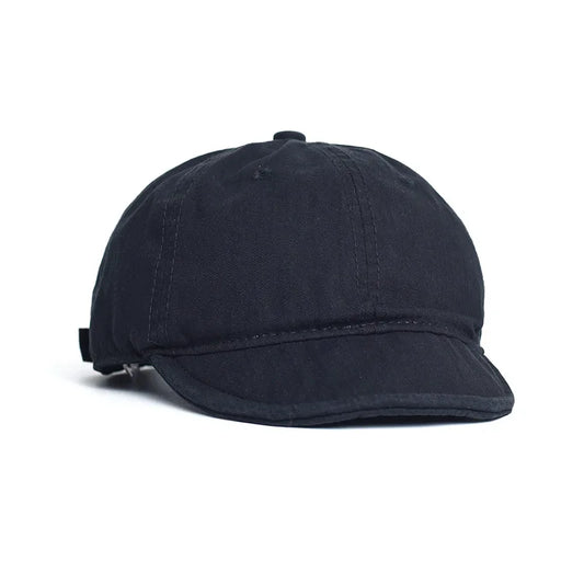 Beaira Vintage Short Brim Cotton Baseball Cap Men Women Dad Hat Adjustable Trucker Style Low Profile Caps