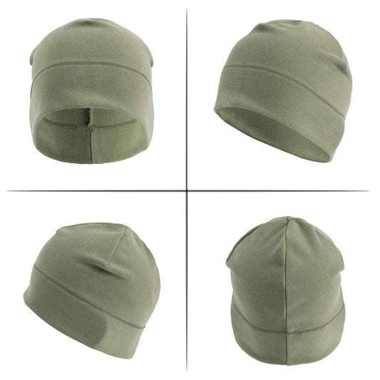 Beaira Winter Thermal Warm Skull Cap Windproof Fleece Hat Ski Running Cycling Beanie Hat for Men Women Helmet Liner Running Beanie Hat