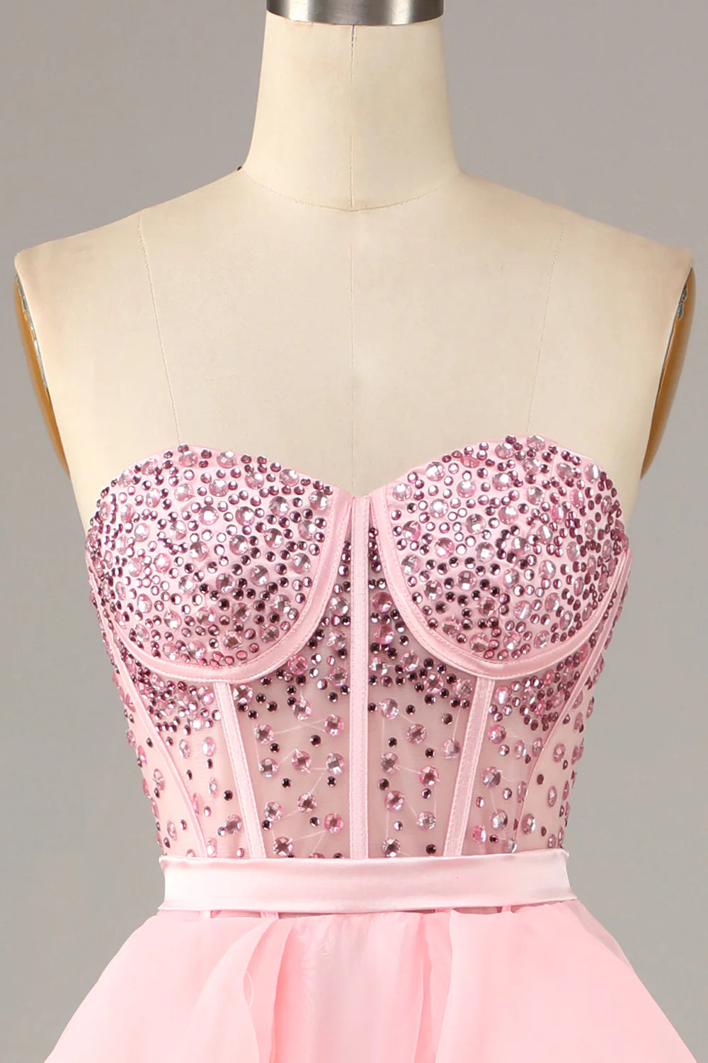 Strapless Ball Gown Evening Dress