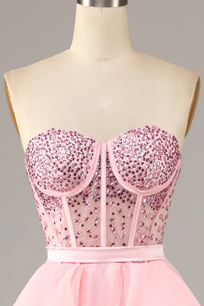 Strapless Ball Gown Evening Dress