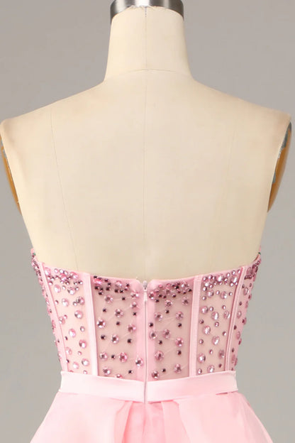 Strapless Ball Gown Evening Dress