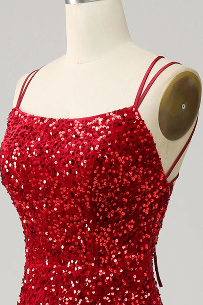 Sparkly Mermaid Backless Long Prom Dress with Fringes