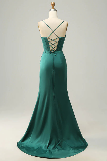 Spaghetti Straps Mermaid Prom Dress