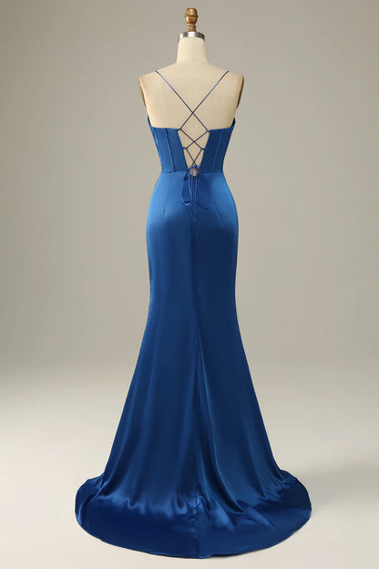 Spaghetti Straps Mermaid Prom Dress